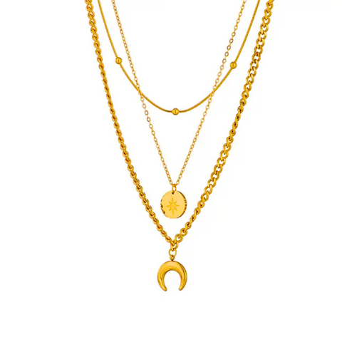 MOON LAYERED NECKLACE