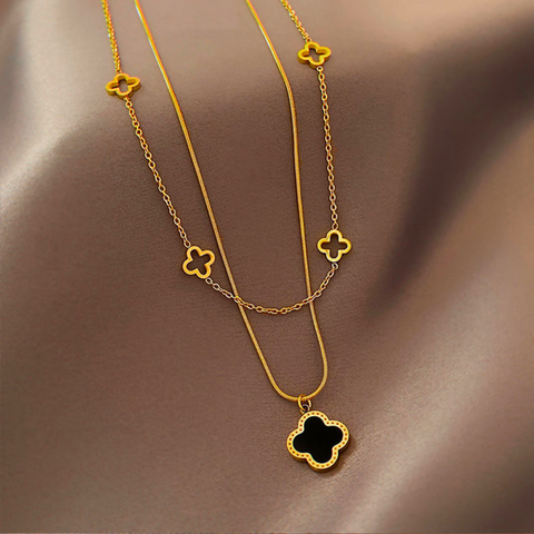 CLOVER LAYERED NECKLACE