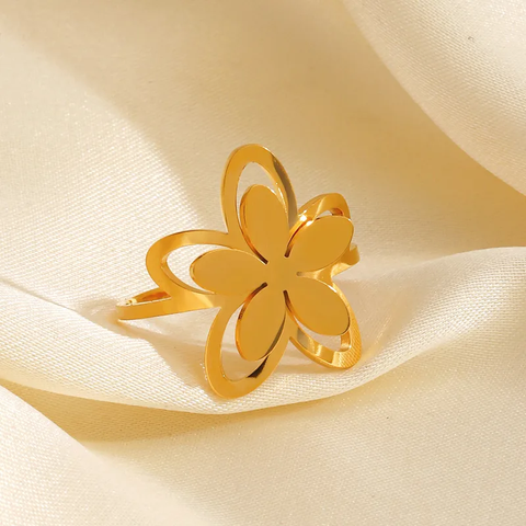 FLORA GOLD RING(Adjustable)