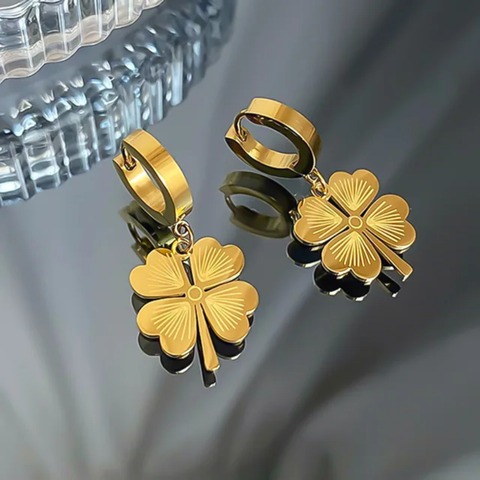GOLD FLORA EARRINGS