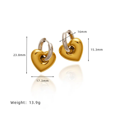 HANIA HEART EARRINGS