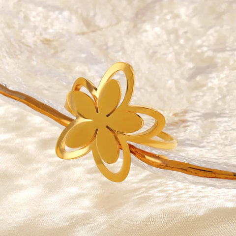 FLORA GOLD RING(Adjustable)