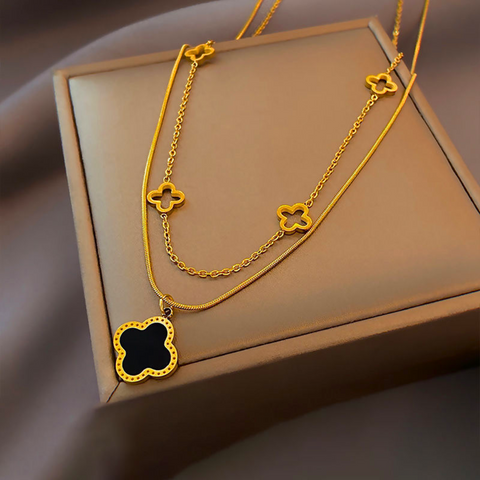 CLOVER LAYERED NECKLACE