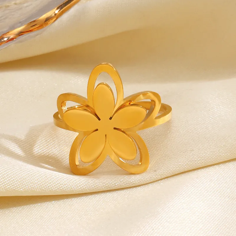 FLORA GOLD RING(Adjustable)